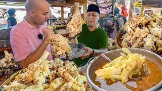 INSANE Indonesian street food - MONSTER SIZE BEEF TROTTERS +  Street food in Tangerang, Indonesia