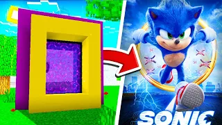 How To Make A Portal To The SONIC THE HEDGEHOG 2 MOVIE! Dimension in Minecraft !?