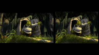 Shrek Wide-Screen vs. Full-Screen