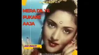 Mera Dil Ye Pukare - HQ Original Karaoke | Trending Hindi | Instagram Hit | Lata Mangeshkar Song