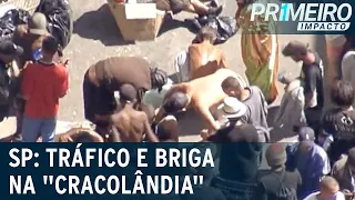 SP: helicóptero flagra tráfico e briga na “cracolândia” | Primeiro Impacto (03/04/23)