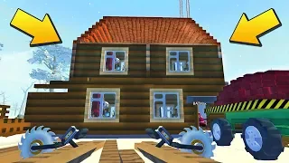 👨‍🚒 СТРОИТЕЛИ ВОЗВОДЯТ НОВЫЙ ВТОРОЙ ЭТАЖ 🏡 МУЛЬТИК в СКРАП МЕХАНИК 🔨 Scrap Mechanic 💾