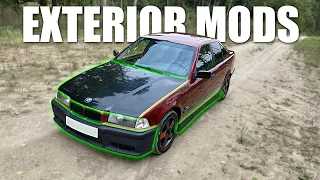 Installing exterior parts that every E36 needs! M sport kit, grills, taillights. BMW e36 build ep.3