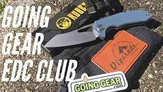 SOLID MONTH from Going Gear Monthly EDC Club: Kubey Knife, Cool EDC Storage Bag, Neat Charging Cord