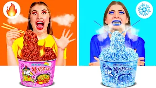 Gorące vs Zimne Jedzenie Wyzwanie | Zabawne Wyzwania BaRaFun Challenge