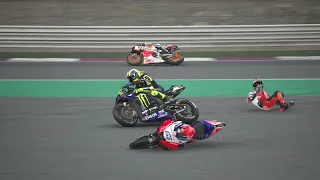 rossi mencoba mengejar