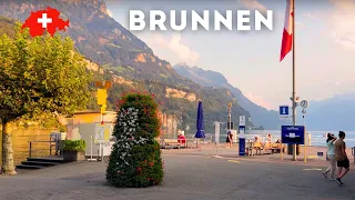 The Most Beautiful Town in Switzerland 🇨🇭 Brunnen, Switzerland - Walking tour 4K