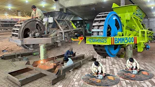 Production Process Of Manufacturing Huge  Bricks Making Machine Within 30 Days In Workshop