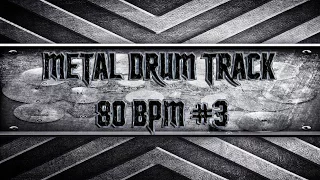 Easy Metal Drum Track 80 BPM (HQ,HD)