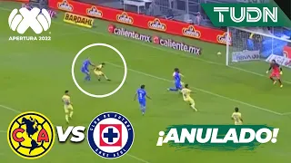 ¡ANULADO! El gol era de Rotondi | América 2-0 Cruz Azul | Liga Mx Apertura 22 -J10 | TUDN