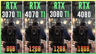 RTX 3070 TI vs RTX 4070 TI vs RTX 3080 TI vs RTX 4080 - Test in 12 Games