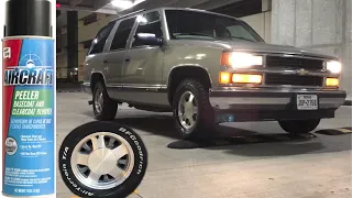 Using Aircraft remover on my 99 Tahoe stock wheels