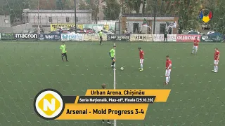 (Rezumat) Arsenal - Mold Progress 3-4 (25.10.20) Seria Nationala, Play-off, Finala