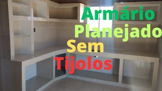 como FAZER ARMÁRIO de COZINHA PLANEJADO sem tijolo  parte três