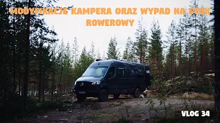 Kamper van od początku - Vlog 34: Modyfikacje w kamperze oraz wypad na rowery :)