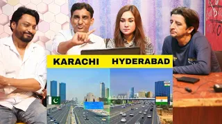 Pakistani Reacts to Karachi Vs Hyderabad | Full city comparison 2023 | हैदराबाद کراچی 🇮🇳