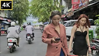 Explore Cambodia 4K Walk: Phnom Penh Scene, Street Evening Virtual Tour