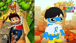 Tag with Ryan vs PAW Patrol Ryder Run - All Characters Unlocked All Costumes - Ryan's World