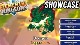 LEGENDARY Dragon Element SHOWCASE | Elemental Dungeons Showcase & Review