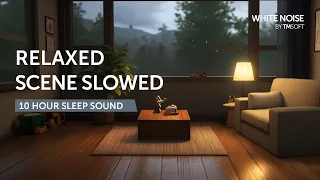 Roblox Break In OST Slowed w/ Reverb: Relaxed Scene + Rain - 10 Hours Black Screen Cozy Music