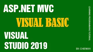 Create First ASP.NET MVC using Visual Basic & VS2019