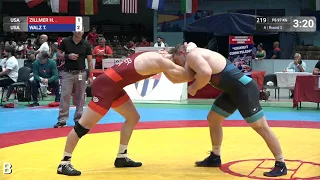 Round 3 FS - 97 kg: H. ZILLMER (USA) v. T. WALZ (USA)