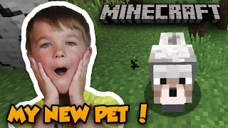 MY NEW PET in MINECRAFT SURVIVAL MODE