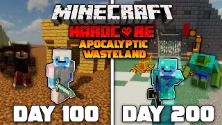 I Survived 200 Days of Hardcore Minecraft in an Apocalyptic Wasteland And Here's What Happened