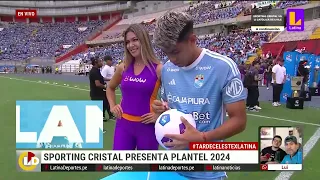 Presentación del primer equipo de Sporting Cristal ante su hinchada en la #TardeCelesteXLatina
