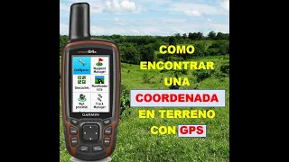 Localizar o encontrar un punto en el terreno mediante GPS