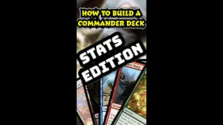 How To Build A Commander Deck | Stats Edition | Magic: The Gathering | Commander | edh | #shorts