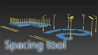 Spacing tool - копирование объектов вдоль пути (сплайна)