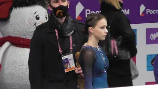 Анна Щербакова перед КП. Чемпионат России 2021 25.12.2020