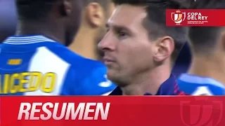 Resumen de RCD Espanyol (0-2) FC Barcelona