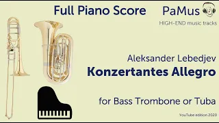 Aleksander Lebedjev: Konzertantes Allegro full Piano Score