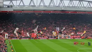 "You'll Never Walk Alone" Liverpool Vs Man City Premier League at Anfield