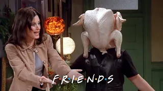 Joey Gets His Head Stuck in a Turkey | Friends