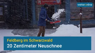 20 Zentimeter Neuschnee im Schwarzwald