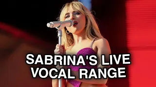 Sabrina Carpenter: Live Vocal Range & Analysis (C3 - D6)