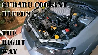 How to Properly Bleed a Subaru Cooling System!!