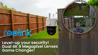 Level Up your Home Security |  Reolink TrackMix WiFi 4K Dual Lens Camera