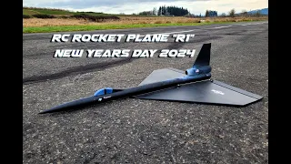 RC Rocket Plane "R1" Launch - New Years Day 2024