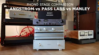 Phono Stage Comparison - Angstrom Zenith vs Pass Labs XP25 vs Manley Steelhead