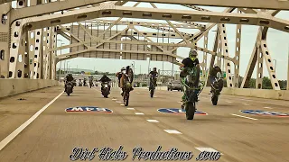 STUNT FOR THE ROSES -RAW FOOTAGE- PART 1:DOWNTOWN LOUISVILLE/OHIO RIVER BRIDGE - DERBY CITY STUNTERZ