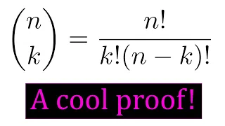 My favorite proof of the n choose k formula!