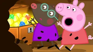 Peppa Pig Finds the Buried Treasure with Molly Mole| Peppa Pig Official Family Kids Cartoon