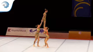 Women's group Belgium – 2015 Acrobatic European silver medallists Dynamic
