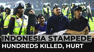 Hundreds killed, hurt in stampede at Indonesia football match