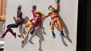 Spider man vs luffy vs Naruto free for all stop motion