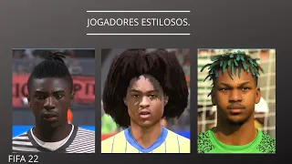 Fifa 22 : Jogadores com corte de CABELO ESTILOSOS e com FACE REAL para o seu MODO CARREIRA .